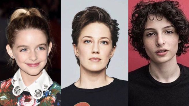 Ghostbusters 3: Jason Reitman McKenna Grace, Finn Wolfhard, e Carrie Coon nel film