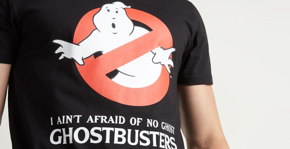 T-Shirt Ghostbusters da Tezenis “I ain’t afraid of no ghost”