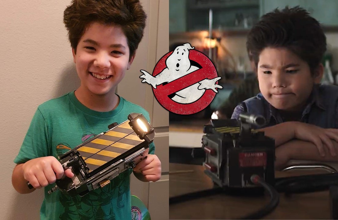 Regalo per Logan Kim il piccolo attore di Ghostbusters: Legacy